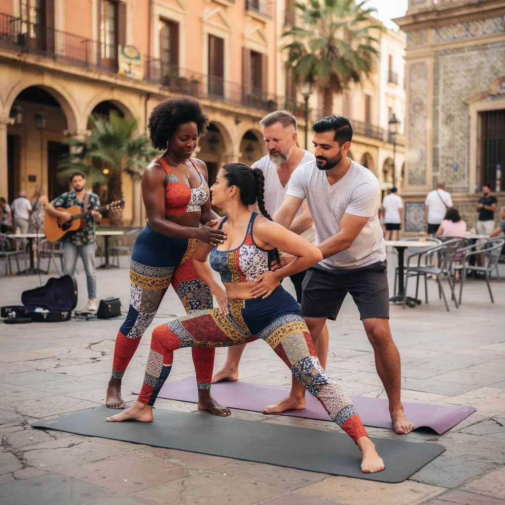 Grupo de personas practicando ejercicios de movilidad para prevenir la rigidez articular.